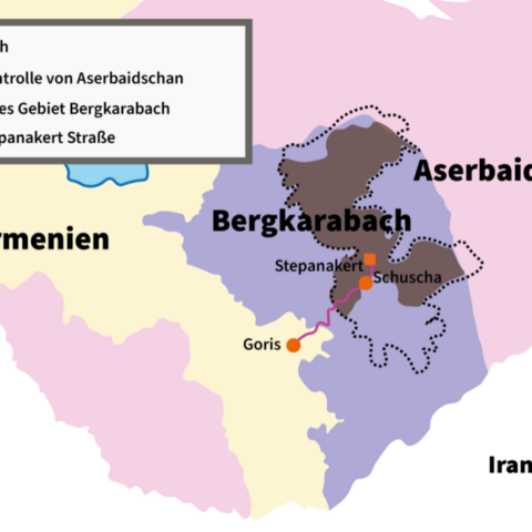 Armenien Aserbaidschan Karte